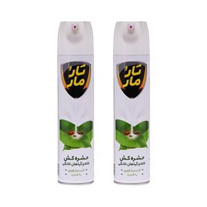 اسپری حشره کش گیاهان خانگی بدون بو تار و مار مدل T40حجم 400 میلی لیتر مجموعه 2 عددی