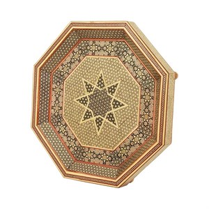 سینی چوبی هشت گوش خاتم