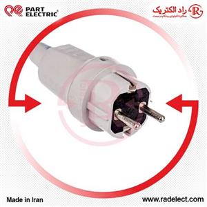 کابل و دو شاخه برق ورودی استابلایزر 2kVA تک فاز