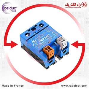 رله حالت جامد SSR تک فاز دو تحریکه 75 آمپر سلدوک SOR867070 Celduc