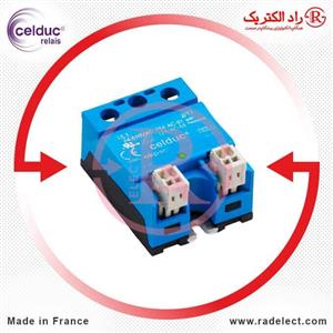 رله حالت جامد تک فاز دو تحریکه 50 آمپر سلدوک Celduc SOR865070
