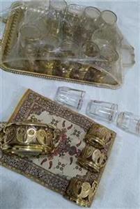 استکان گالش سینی برنجی