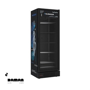 فریزر ایستاده تک درب عرض 64 مشکی کلیماسان Klimasan مدل VF372 BLACK
