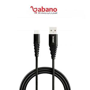 کابل شارژ inoben Type-C مدل braided طول 1.2 متر Cable Inoben Braided TypeC to TypeC black