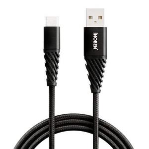 کابل شارژ inoben Type-C مدل braided طول 1.2 متر Cable Inoben Braided TypeC to TypeC black