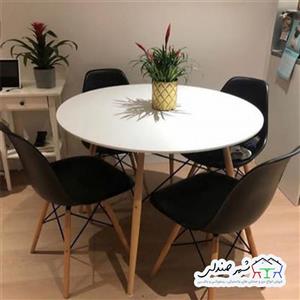 میز و صندلی چهارنفره آریا فایبر ایفلی 4 نفره