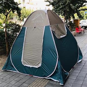 چادر مسافرتی8نفره فنری مدل برنو سفارشی  کیفیت بالا  ماشین افرود کمپ گردش کد43