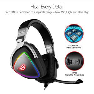 هدست گیمینگ ایسوس مدل ROG Delta Core ASUS ROG Delta Core Gaming Headset