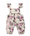 YOUNGER TREE Newborn Toddler Baby Girls Flower Strap Romper Jumpsuit Playsuit Outfit Clothes