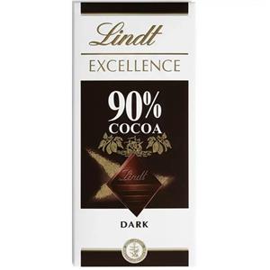 شکلات تلخ لینت اکسلنس ۹۰٪ کاکائو100 گرم Lindt Excellence 90 % Cocoa Dark Chocolate
