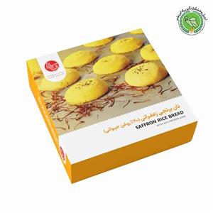 نان برنجی زعفرانی شکرریز 40 درصد روغن حیوانی