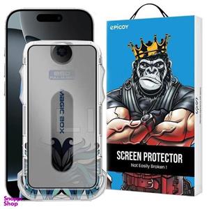 محافظ صفحه نمایش حریم شخصی اپیکوی مدل Lion Privacy Easy Install مناسب برای گوشی موبایل اپل iPhone 16 Pro Max به همراه کیت نصب