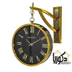 ساعت دیواری یک طرفه فلزی آرتمیس کد 30280