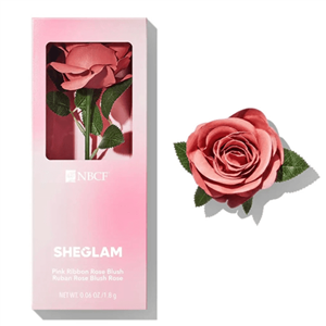 رژگونه پودری گل رز مدل Pink Ribbon Rose طرح شیگلم | آرایشی و بهداشتی ویونا