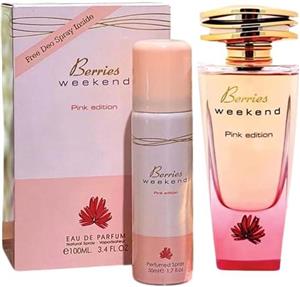 ادکلن باربری ویکند اسپری 100ml فراگرنس ورد بریس ویکند BERRIES WEEKEND