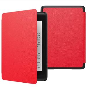 MoKo Case Fits Kindle Paperwhite (10th Generation, 2018 Releases), Thinnest Lightest Smart Shell Cover with Auto Wake/Sleep for Amazon Kindle Paperwhite 2018 E-Reader - Red 