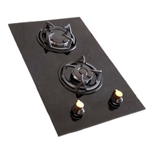 اجاق گاز صفحه‌ای دو شعله هاکان مدل شیشه ای