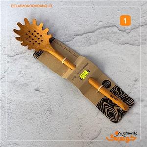کفگیر ملاقه چوبی لیمون