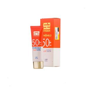 ژل-کرم ضد آفتاب رنگی SPF 50 فاقد چربی پوست چرب ساین شیلد ساین اسکین 50 میل