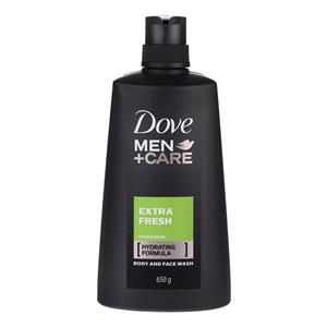 شامپو بدن و صورت مردانه داو (Dove) مدل Extra Fresh خنک‌کننده حجم ۶۵۰ میلی‌لیتر