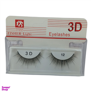 مژه مصنوعی فیشر لایت مدل 3D کد 12