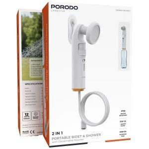 خودشور و دوش شارژی سفری پرودو Porodo Portable Bidet & Shower with Detachable Nozzles PDLFSTPB55
