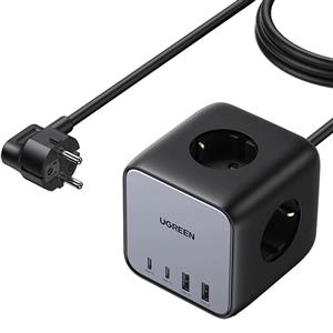 چند راهی برق یوگرین مدل UGREEN Cube Power Strip 65W 1.8m CD268