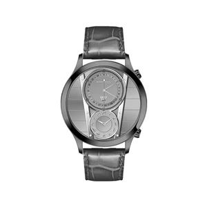 ساعت مچی عقربه ای ویمبرلی مردانه بند چرم طوسی WB-CL430G-N