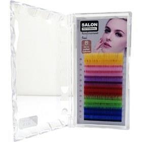 مژه والیوم دائمی رنگی درجه یک سالن Salon