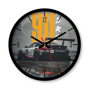 ساعت دیواری بزرگ راویتا طرح ماشین پورشه 911 کد 3578