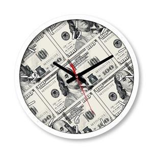 ساعت دیواری بزرگ راویتا طرح دلار - Dollar کد 3716