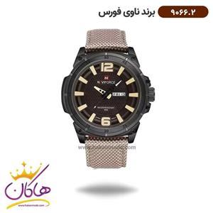 ساعت مچی مردانه نیوی فورس بند برزنت کرمی 9066/2
