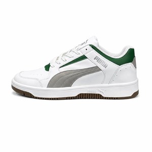 کفش کتانی مردانه مدل پوما سفید طوسی سبز Puma