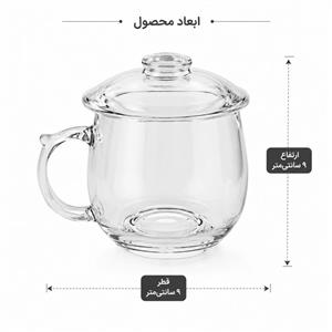 لیوان دم نوش بلور دربدار بلینک مکس