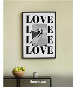 تابلو کلاژ love و عکس مناسب هدیه