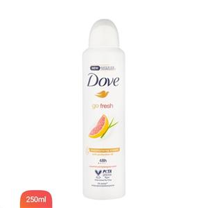 اسپری دئودورانت زنانه داو مدل go fresh رایحه گریپ فروت حجم 250 میلی‌لیتر