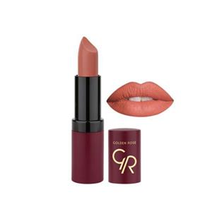رژ لب جامد مات و مخملی گلدن رز مدل Velvet Matte شماره 27