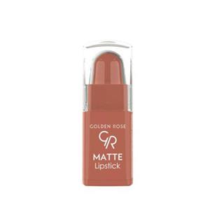 رژ لب جامد و مات مینی گلدن رز سری Matte Lipstick شماره 18