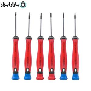 ست پیچ گوشتی ساعتی توسن 6 عددی سری Brusk مدل T4790