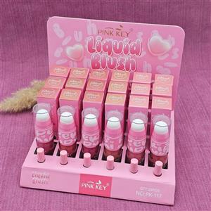 رژگونه و رژلب پد دار پینک کی PINK KEY