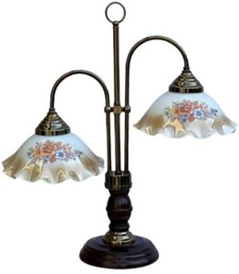 چراغ تزئینی رومیزی دوشاخه کلاسیک وینچستر تویین کد TB-3020
