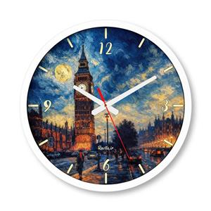 ساعت دیواری بزرگ راویتا طرح نقاشی سبک ون گوک – van gogh کد 3834