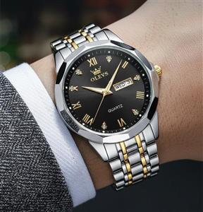 ساعت مچی مردانه ☑️olevs  Collection 2026Man watchالوز مردونه《ویژگی های محصول 》  موتور کوارتز مقاوم در برابر آب  طرح الماس دارای روز شمار ایام هفته  صفحه شب نما بند فولاد استیل قفل پروانه ای استیل مخفی شیشه سافایر ضدخش