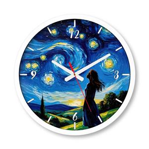 ساعت دیواری بزرگ راویتا طرح نقاشی سبک ون گوک – van gogh کد 3841