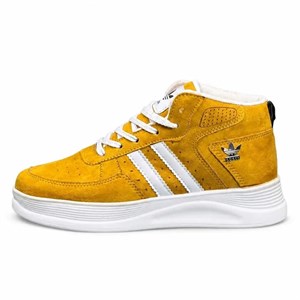 کفش کتانی زنانه آدیداس ساقدار خردلی Adidas