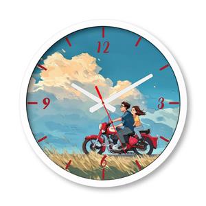 ساعت دیواری بزرگ راویتا طرح عاشقانه دونفره فانتزی - Valentine کد 3822