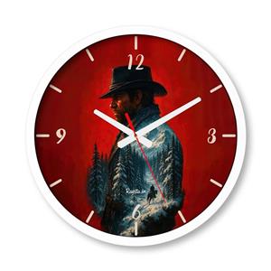 ساعت دیواری بزرگ راویتا طرح رد دد - Red Dead کد 3766