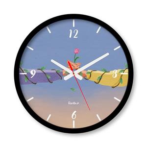 ساعت دیواری بزرگ راویتا طرح عاشقانه دونفره - Valentine کد 3823