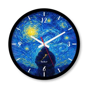 ساعت دیواری بزرگ راویتا طرح عاشقانه ونگوک - Van Gogh Love کد 3814