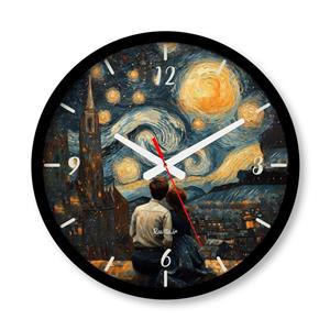 ساعت دیواری بزرگ راویتا طرح عاشقانه ونگوک - Van Gogh Love کد 3816